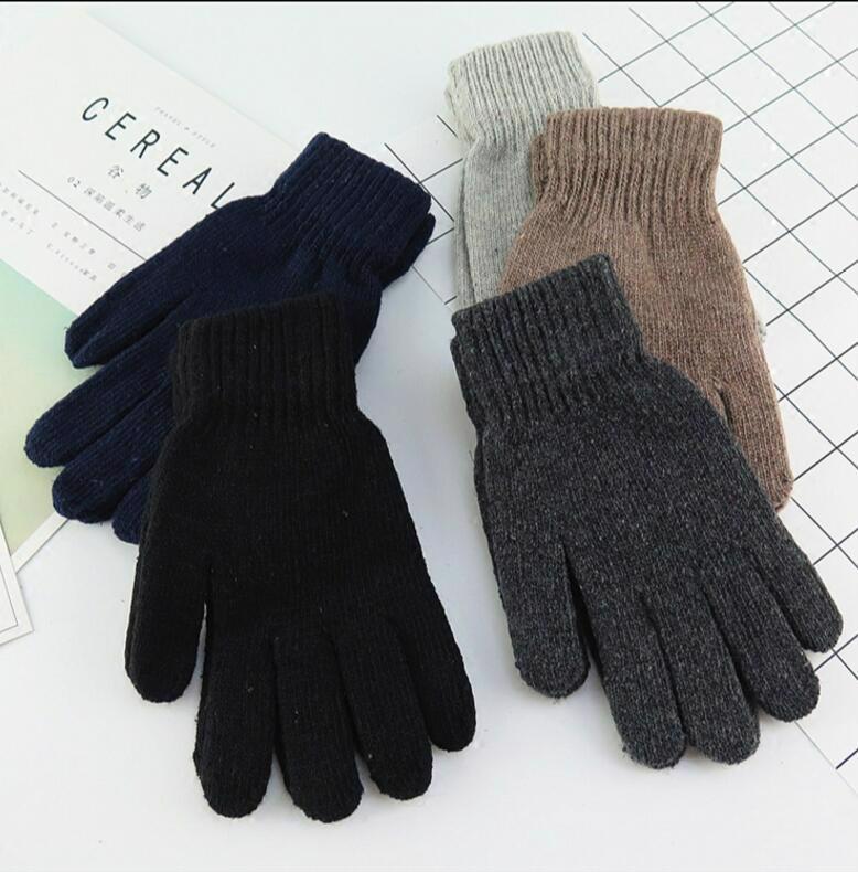 Fashion Knitted Winter Gloves Autumn Winter Unisex Thicken Thermal Warm Mittens