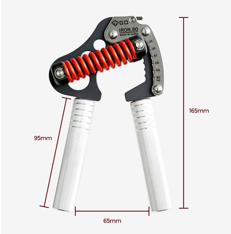 GD Adjustable IRON GRIP 80 EXT Full Metal Power 25 kg to 80