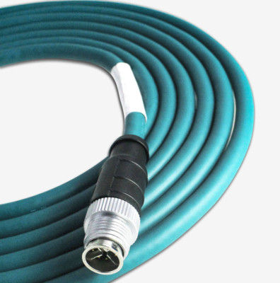 m12 to rj45 Industrial Ethernet cable x 8-core for congnex vision cable