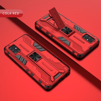 Armor Hybrid Stand Phone Case For Samsung iPhone Huawei Nova Honor OPPO Realme