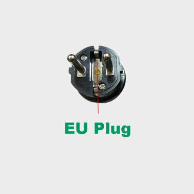Schuko EU France Rewireable Plug,ø4.8mm 2PIN CE Mains Plug,16A 250V BK/WH