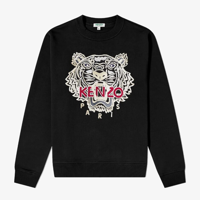 Kenzo Embroidered Tiger Sweatshirt - Black | eBay