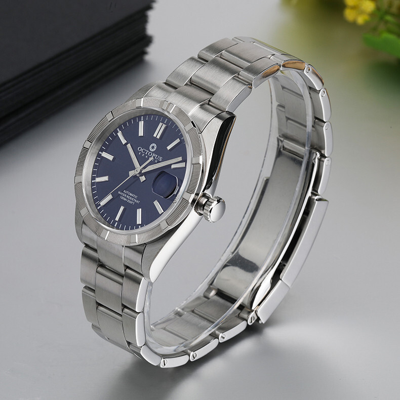 Pre-owned Octopus Men Automatic Watch 36mm Mechanical Wristwatch 10bar Luminous Pt5000