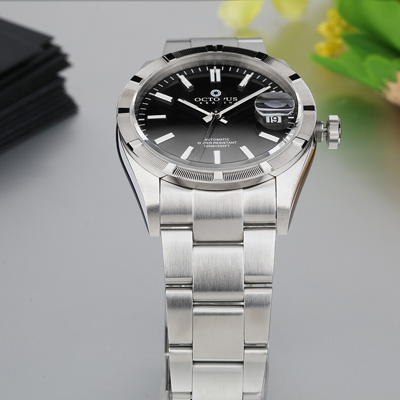 Pre-owned Octopus Men Automatic Watch 36mm Mechanical Wristwatch 10bar Luminous Pt5000