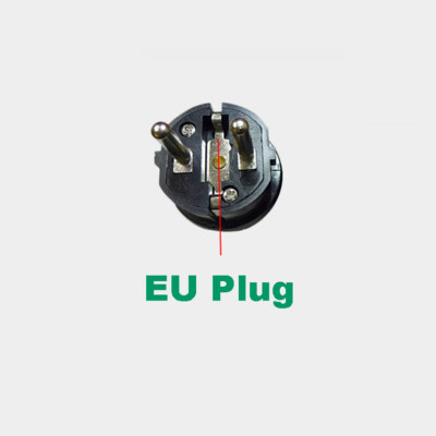 Schuko EU France Rewireable Plug,ø4.8mm 2PIN CE Mains Plug,16A 250V BK/WH