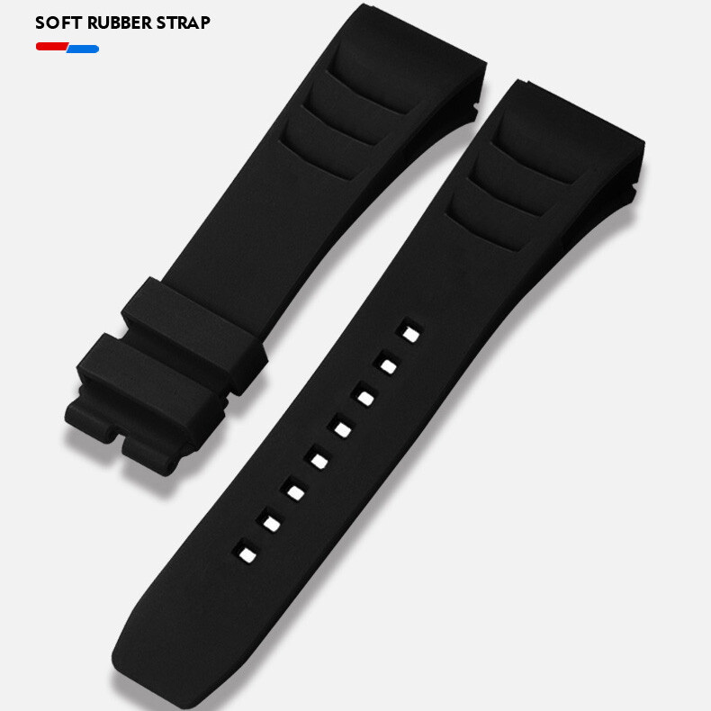 Pre-owned Hanboro Men Automatic Watch Mechanical Wristwatch Tonneau Carbon Fibre Bezel