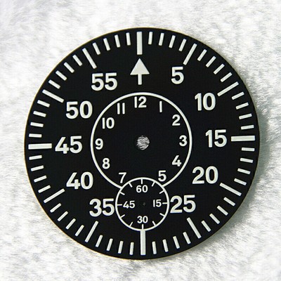38.9 MM Watch Dial Green Luminous Watch Face Plate For ETA 6497 6498 6/9 clock