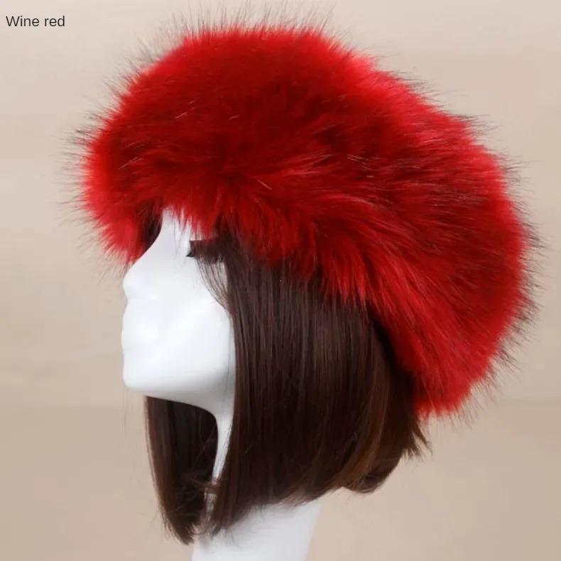 Womens Real Fox Fur Hat Russian Winter Warmer Ear Cap Ushanka Cossack Ski Black