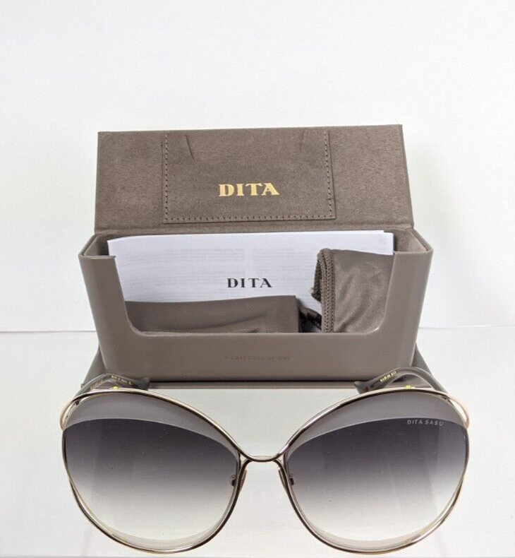 Pre-owned Dita Authentic  Sunglasses Sasu Dts 516-64-01 Gold Frame In Gray