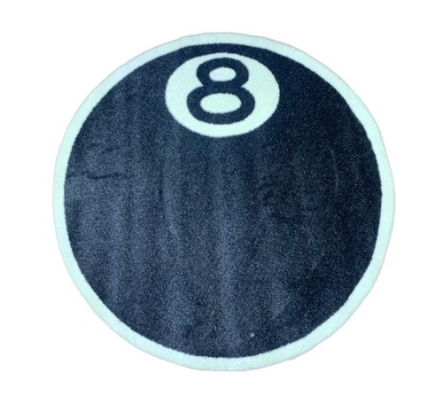 Mitubati 　stussy 8ボール　ラグ　ブラック Amazon.com: 8 Ball Rug, 32 inch Large Black Round Rug for