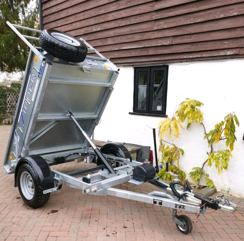 IFOR WILLIAMS TRAILER TIPPER TIPPING LANDSCAPE BUILDER GARDEN LOGS CAR