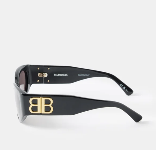 BALENCIAGA BALENCIAGA BB0324SK-002 BLACK SUNGLASSES