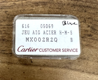 Genuine New Cartier Santos Three Hand Set Blue #MX002R2Q