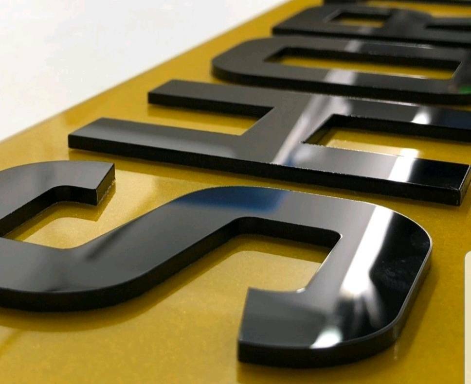 4D Laser Cut Next Generation Car Number Plates made supplied DVLA