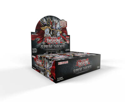 ЗАПЕЧАТАННЫЙ ФУТЛЯР! 12-кратный Yu-Gi-Oh! ПРЕДПРОДАЖА коробки Supreme Darkness Booster 1/24