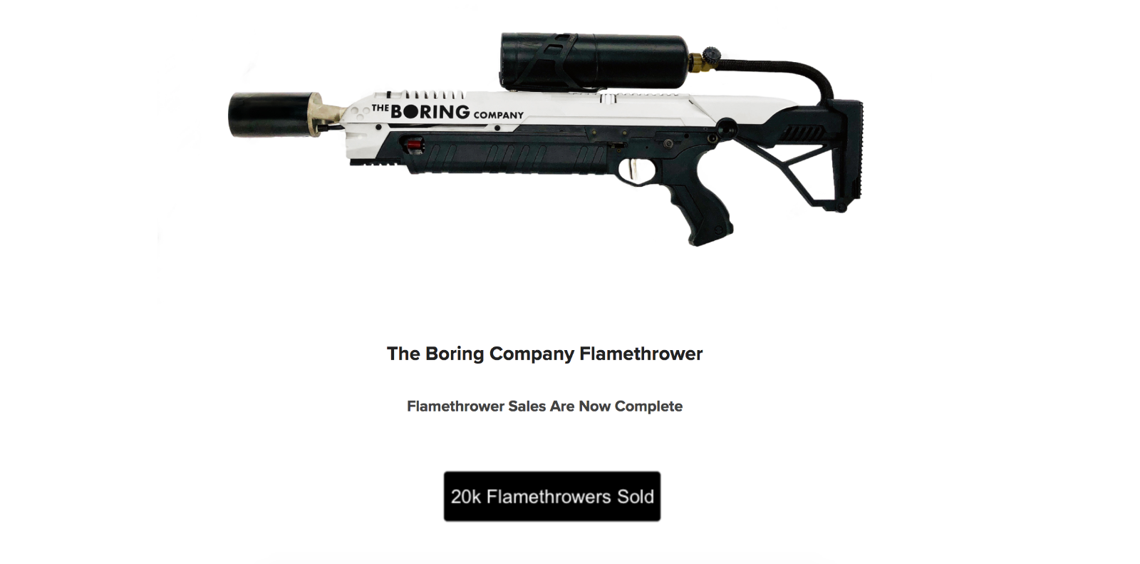 *SEALED* Unopened The Boring Company Not-A-Flamethrower ?? CANADA