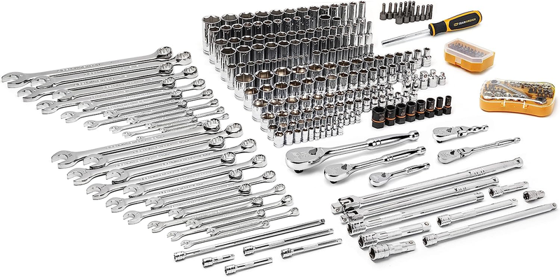 GearWrench 312 pcs SAE & Metric Complete Master Mechanics Tool Set Full Polish