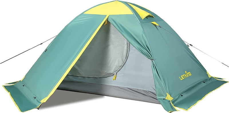 2 Person Tent for Camping 4 Season Waterproof Ultralight Backpacking Tent Double