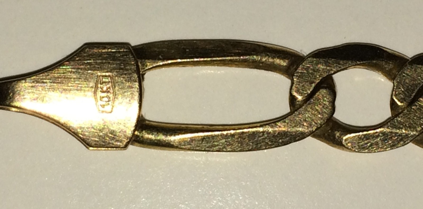 10K SOLID Yellow Gold Figaro Necklace 36 GRAMS Lobster Clasp 22