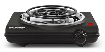 ESB100B Countertop Single Coiled Burner Electric Hot Plate, Temperature Control,