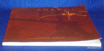 November 2009 Ader David Nordmann Modern Art Catalog Sale