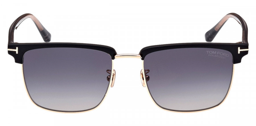 Pre-owned Tom Ford Authentic  Sven Sunglasses Ft0997-h-02d Black W/ Gray Lens 55mmnew