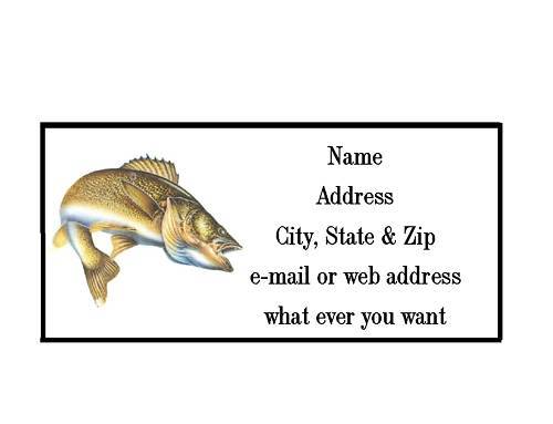Walleye  Fish Address Labels Cool!!! #2