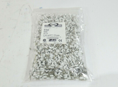 500 Stück Elmeco Aderendhülsen | 0,50 QMM | 18mm lang | weiß