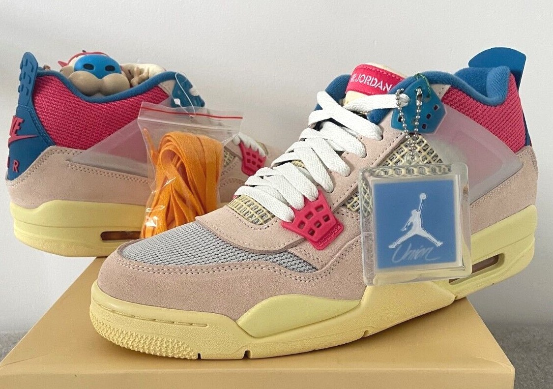 UNION × NIKE AIR JORDAN 4 GUAVA Jordan 4 Retro Union Guava Ice Men's - DC9533-800 - US