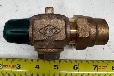 3/4'' AY McDonald 5192-202 Brass Plug Corporation Stop Valve AWWA x PEP 100W-NL