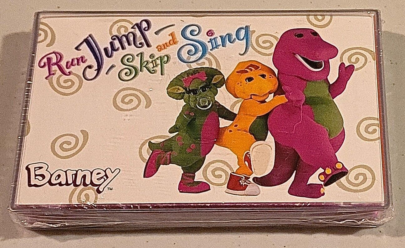 BARNEY The Dinosaur ~ Run, Jump, Skip & Sing PURPLE Cassette BARNEY The Dinosaur ~ Run, Jump, Skip & Sing PURPLE Cassette