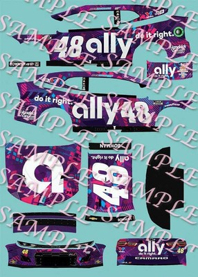 PREORDER2024 AlexBowman Clash #48 1/64Peel&Stick Decals