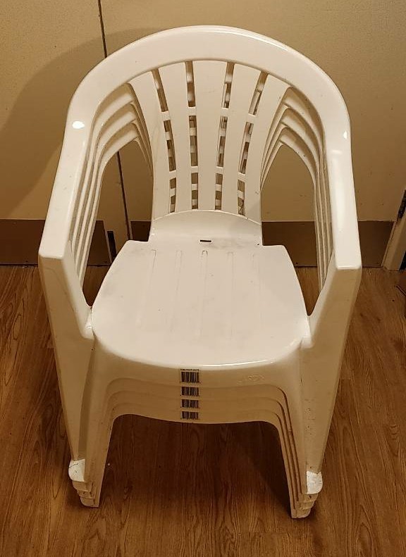 4 white plastic garden chairs | in Pill, Bristol | Gumtree