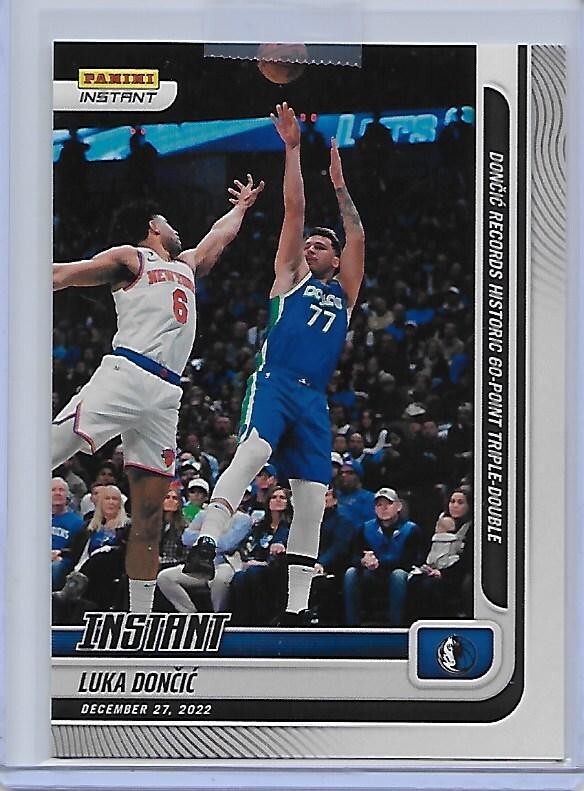2022-23 Panini Instant LUKA DONCIC 60 Point Triple Double