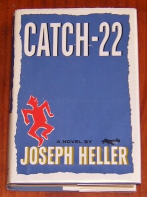 CATCH-22 by Joseph Heller 1961 Hardcover in Very Good Dustjacket ?Book Club Ed.