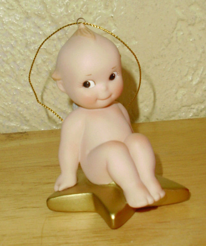 Porcelain Christmas KEWPIE Ornaments 1999-2002 Danbury Mint Rose O'Neill Set 12