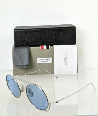 Pre-owned Dita Brand Authentic Thom Browne Sunglasses Tbs 111-02 Silver Tb111 Frame In Blue