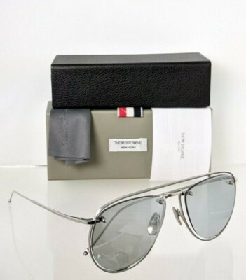 Pre-owned Dita Brand Authentic Thom Browne Sunglasses Tb 113-59-01 Slv-gry Tbs113 Frame In Silver