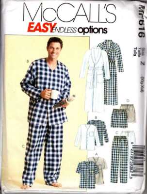 ROBE P J 's Pants SHORTS Top PAJAMAS MEN'S Sz XLG - XXLG