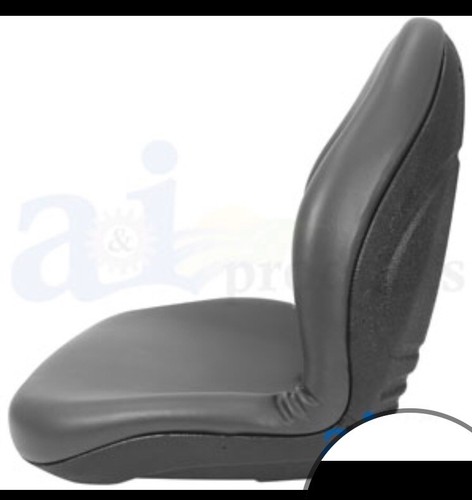 Universal High Back Seat, Bobcat, JD, NH, UTV, Tractor, Skidsteer, Gray Vinyl