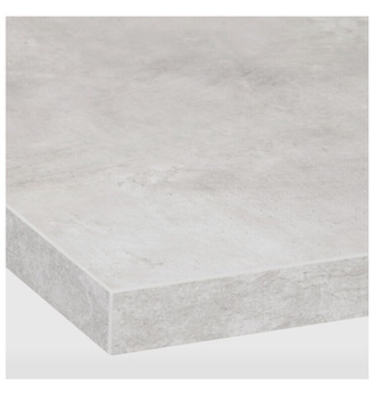 Ikea Ekbacken Kitchen Worktop Light Grey Concrete Effect Cut Out
