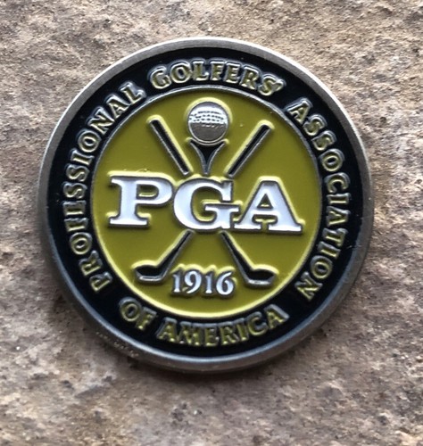 PGA 1916 Cross Club Golf Ball Markers. NEW OLD STOCK… Yellow