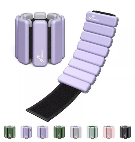 Green Sportneer Wrist & Ankle Weights - 1 Pair (1lb/2lb Each) | Adjustable