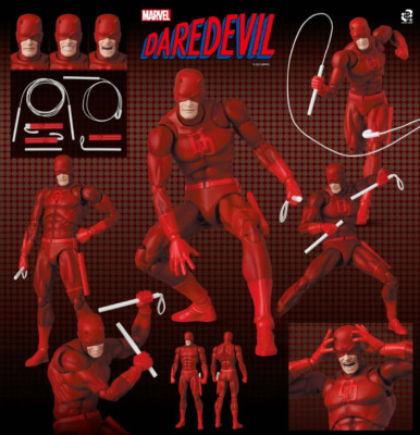 MAFEX No.223 Daredevil Comic Ver. 160mm Action Figure MEDICOM TOY MARVEL 2024