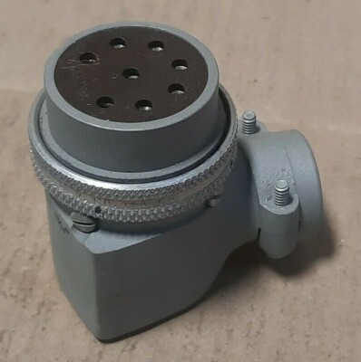 ITT CANNON  #NK-M8-23C 11/16   RIGHT ANGLE CONNECTOR PLUG (8 SOCKETS)  F100D