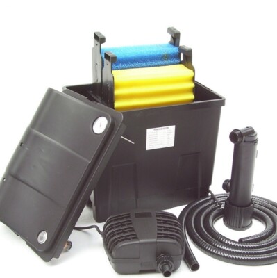 Teich Filter Basic 2500 Mit Uv C Pumpe Filtermaterial 126463