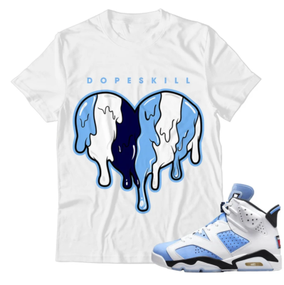 Jordan 6 hotsell unc shirt