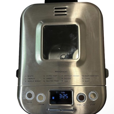 CUISINART CBK-110 Compact Electric Automatic Bread Maker Silver Barely Used
