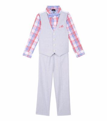 NAUTICA Baby Boy 12M, 18M Chambray 3-Piece Vest Set NWT
