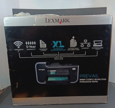 NEW Lexmark Prevail Pro705 All-In-One Inkjet Printer With Ink! -OPEN BOX-